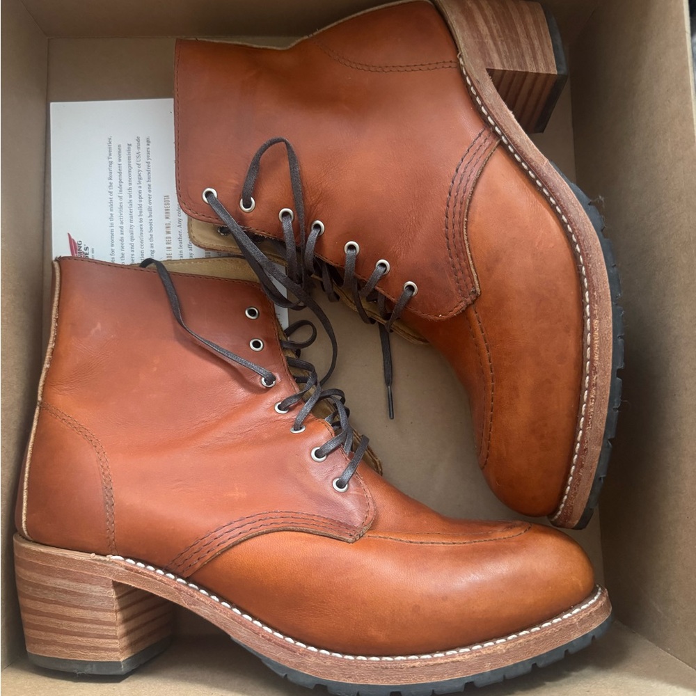 Red Wing Clara Brown Leather Heeled Boots